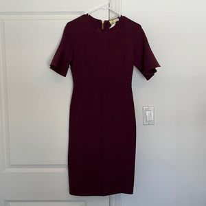 Rachel Parcell Purple Flutter Sleeve Dress